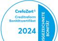 Die Bauunternehmen Schmidt GmbH wurde von der Creditreform Magdeburg erneut als verlässlicher Partner mit dem CrefoZert 2024 für ausgezeichnete Bonität ausgezeichnet!