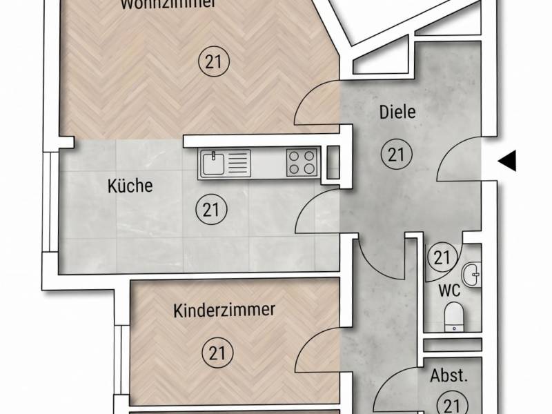 *Angebotsverfahren! Willlkommen zu Hause! 3 Zimmer Eigentumswohnung - WOB | Wolfsburg-Fallersleben | Kauf