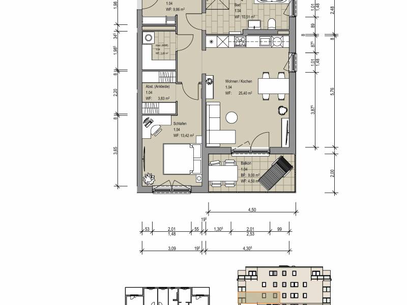 Mit Balkon - moderne Obergeschosswohnung Kaiserkamp in Sickte | Willkommen zu Hause!