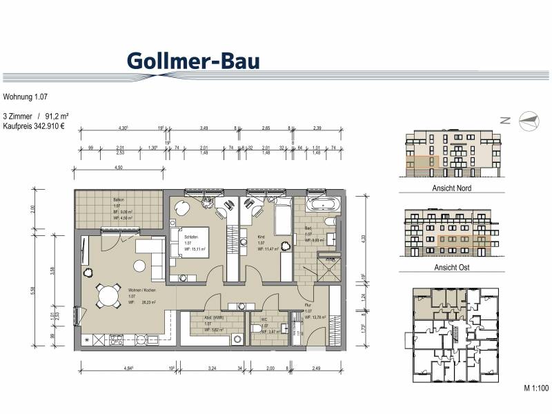 INFORMATIONS-TAG & GRUNDSTÜCKSBESICHTIGUNG für Neubau-Eigentumswohnungen | WF-Sickte Kaiserkamp 19 | Sonntag, 22.03.2026 von 14-16.00 Uhr | Mit Balkon - moderne Obergeschosswohnung Kaiserkamp in Sickte | Willkommen zu Hause!