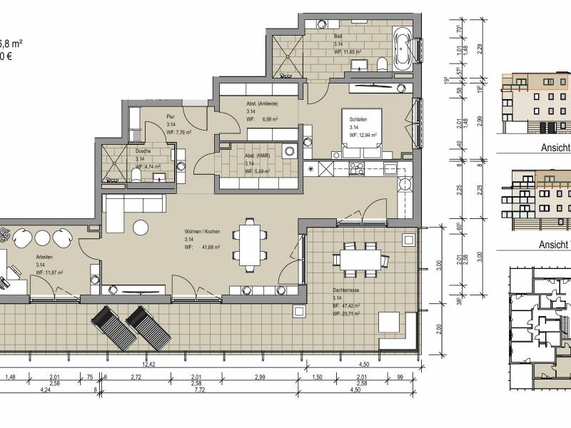 Dachterrasse - Über den Dächern vom Kaiserkamp in Sickte | Willkommen zu Hause!