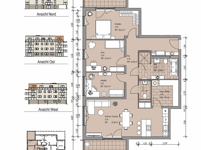 INFORMATIONS-TAG & GRUNDSTÜCKSBESICHTIGUNG für Neubau-Eigentumswohnungen | WF-Sickte Kaiserkamp 19 | Sonntag, 22.03.2026 von 14-16.00 Uhr | Dachterrasse - Über den Dächern vom Kaiserkamp in Sickte | Willkommen zu Hause!